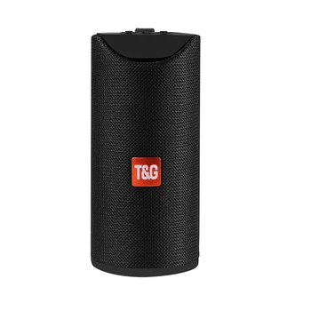 

TG Bluetooth Speaker Portable Outdoor Loudspeaker Wireless Column 3D Stereo Music Surround Support FM TFCard 10W Bass Box TG113