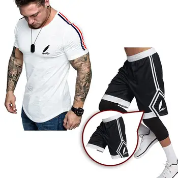 Summer sports basketball men 2020 men's casual sportswear suits fitness summer printed men's shorts + T-shirt men's suits 
Summer sports basketball men 2020 men's casual sportswear suits fitness summer printed men's shorts + T-shirt men's suits