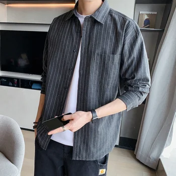 Brand 2020 Spring Autumn Long Sleeves New Flannel Collar Korea STYLE Shirt For Men's Plaid Harajuku Clothing 
Brand 2020 Spring Autumn Long Sleeves New Flannel Collar Korea STYLE Shirt For Men's Plaid Harajuku Clothing