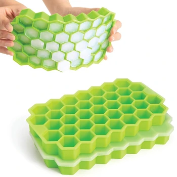 Ice Cube Trays, 2 Pack Food Grade Silicone Flexible Ice Cube Molds with Lid Spill-Resistant Removable Lid Ice Cube Molds For Chi
Ice Cube Trays, 2 Pack Food Grade Silicone Flexible Ice Cube Molds with Lid Spill-Resistant Removable Lid Ice Cube Molds For Chi