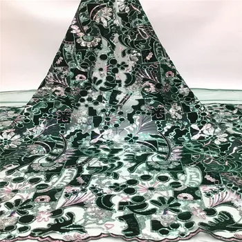 2020 high quality French Nigerian sequins net lace,African tulle mesh sequence lace fabric for party dress 5yards/lot green
2020 high quality French Nigerian sequins net lace,African tulle mesh sequence lace fabric for party dress 5yards/lot green