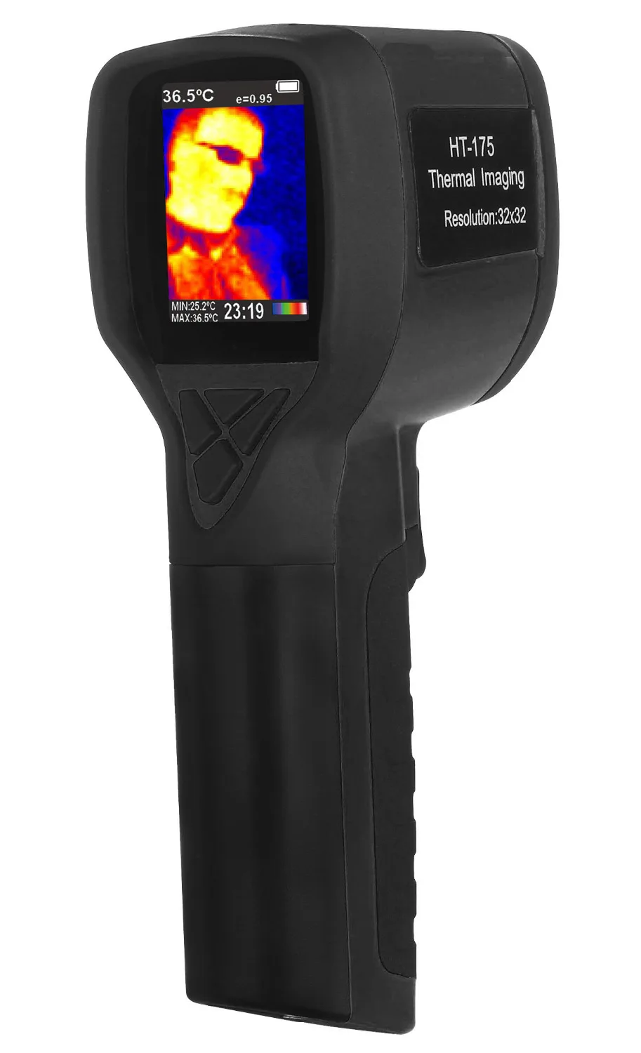 HT-175 Hand-held Digital Infrared Thermal Camera Thermal Imaging Resolution 32X32 Infrared Thermometer -20 to 300 Degree NEW
HT-175 Hand-held Digital Infrared Thermal Camera Thermal Imaging Resolution 32X32 Infrared Thermometer -20 to 300 Degree NEW