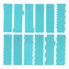 Cake-Scraper Cake-Tool Textures Pastry-Design Plastic 1 for 1pc