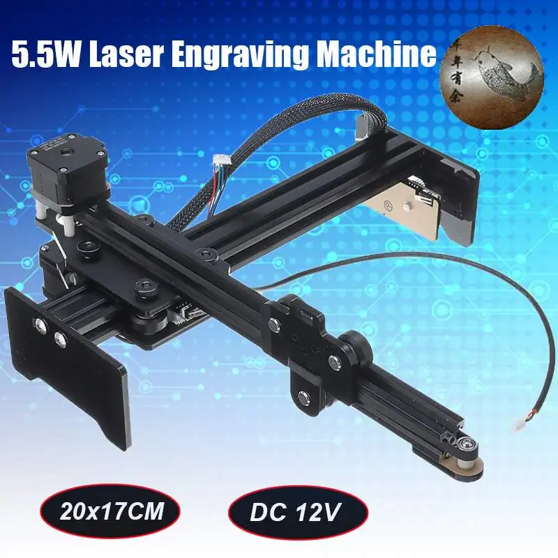 5.5W Laser USB Engraver Metal Wood Cutter Router Carved Logo Printer Engraving Machine DIY Kit Woodworking Machinery Tools
5.5W Laser USB Engraver Metal Wood Cutter Router Carved Logo Printer Engraving Machine DIY Kit Woodworking Machinery Tools