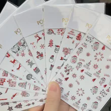 10PCS 3D Laser Gold Laser Red Christmas Nail Sticker Santa Claus Snowflake Star Elk Self-adhesive Nail Slider
10PCS 3D Laser Gold Laser Red Christmas Nail Sticker Santa Claus Snowflake Star Elk Self-adhesive Nail Slider