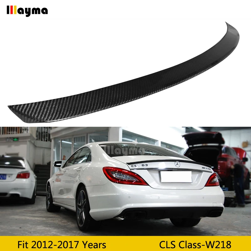 Спойлер для заднего багажника из углеродного волокна в стиле AMG для Benz CLS Class CLS250 CLS350 CLS63 W218 2012-2017, спойлер для заднего крыла автомобиля 
Спойлер для заднего багажника из углеродного волокна в стиле AMG для Benz CLS Class CLS250 CLS350 CLS63 W218 2012-2017, спойлер для заднего крыла автомобиля