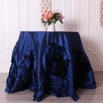 CL052S luxurious round flower wedding 90'' round 108'' round white navy blue grey turquoise green taffeta cake rose table cloth
CL052S luxurious round flower wedding 90'' round 108'' round white navy blue grey turquoise green taffeta cake rose table cloth