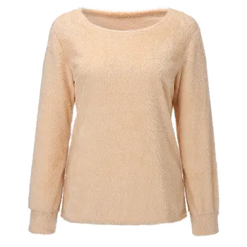 Women Warm Plush Wool T-shirt Round Neck Ladies Winter Autumn Warm Pullover Tops Women's Clothing Fashion Camiseta Feminina NEW
Women Warm Plush Wool T-shirt Round Neck Ladies Winter Autumn Warm Pullover Tops Women's Clothing Fashion Camiseta Feminina NEW