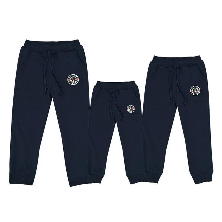 

Autumn and winter new sports parent-child casual pants a family of four men and women sports pants trousers Warm and comfortable