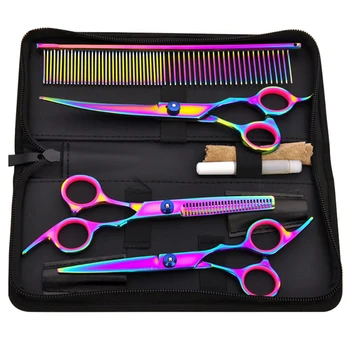9pcs in 1 Scissors Set Stainless Steel Pet Dog Cat Scissors Set Hairdressing Scissors Set Haircut Tools New
9pcs in 1 Scissors Set Stainless Steel Pet Dog Cat Scissors Set Hairdressing Scissors Set Haircut Tools New