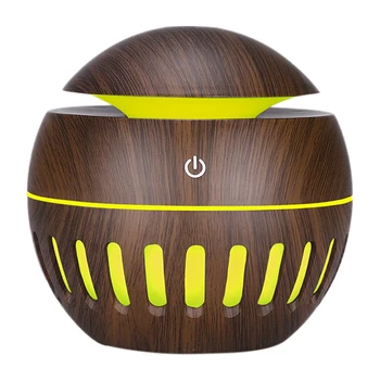 130ML Deep Wood Grain USB Aroma Humidifier Oil Diffuser Ultrasonic Air Purifier 7 Color Change LED Night Light
130ML Deep Wood Grain USB Aroma Humidifier Oil Diffuser Ultrasonic Air Purifier 7 Color Change LED Night Light