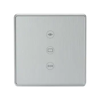 86mm WiFi Smart Curtain Switch Remote Control Metal Smart Roller Shutter Switch Compatible for Alexa/Amazon ECHO/Google Home 
86mm WiFi Smart Curtain Switch Remote Control Metal Smart Roller Shutter Switch Compatible for Alexa/Amazon ECHO/Google Home