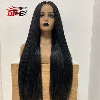 DLME 1B Yaki Straight Synthetic Lace Front Wigs Middle Part High Temperature Heat Resistant Fiber Cosplay Wigs For Women
DLME 1B Yaki Straight Synthetic Lace Front Wigs Middle Part High Temperature Heat Resistant Fiber Cosplay Wigs For Women