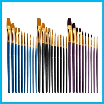 Three Colors Nylon Paint Brushes For Drawing 10Pcs/Set Brush Pen 1# 2# 3# High Quality Brush Art For Watercolor And Acrylic
Three Colors Nylon Paint Brushes For Drawing 10Pcs/Set Brush Pen 1# 2# 3# High Quality Brush Art For Watercolor And Acrylic