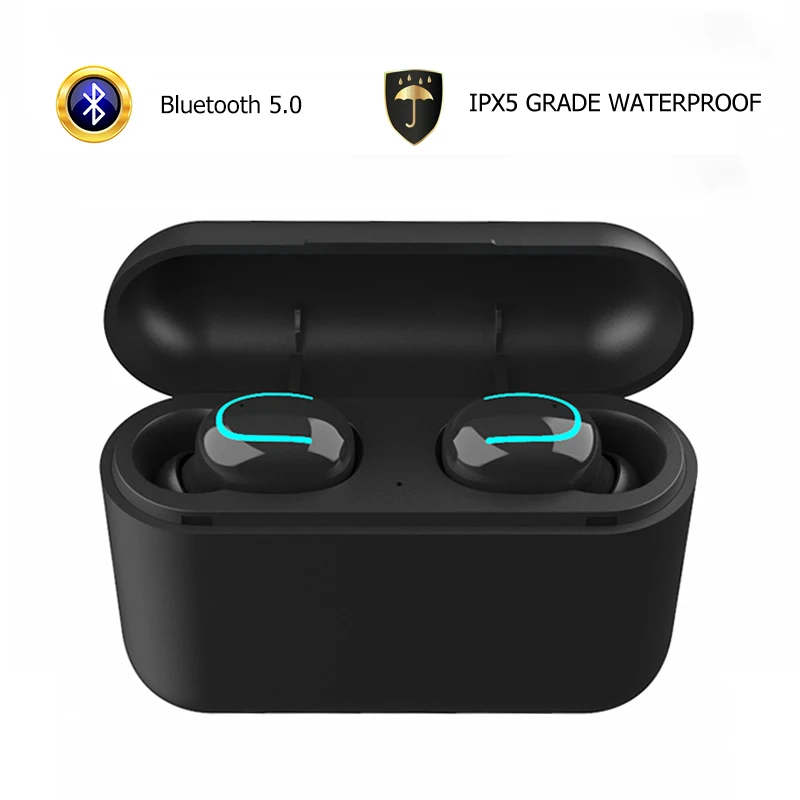 True Wireless Earphones IPX5 Waterproof Mini In-ear Bluetooth Headphones Sports Earbuds Gaming Headset Charging Box
True Wireless Earphones IPX5 Waterproof Mini In-ear Bluetooth Headphones Sports Earbuds Gaming Headset Charging Box