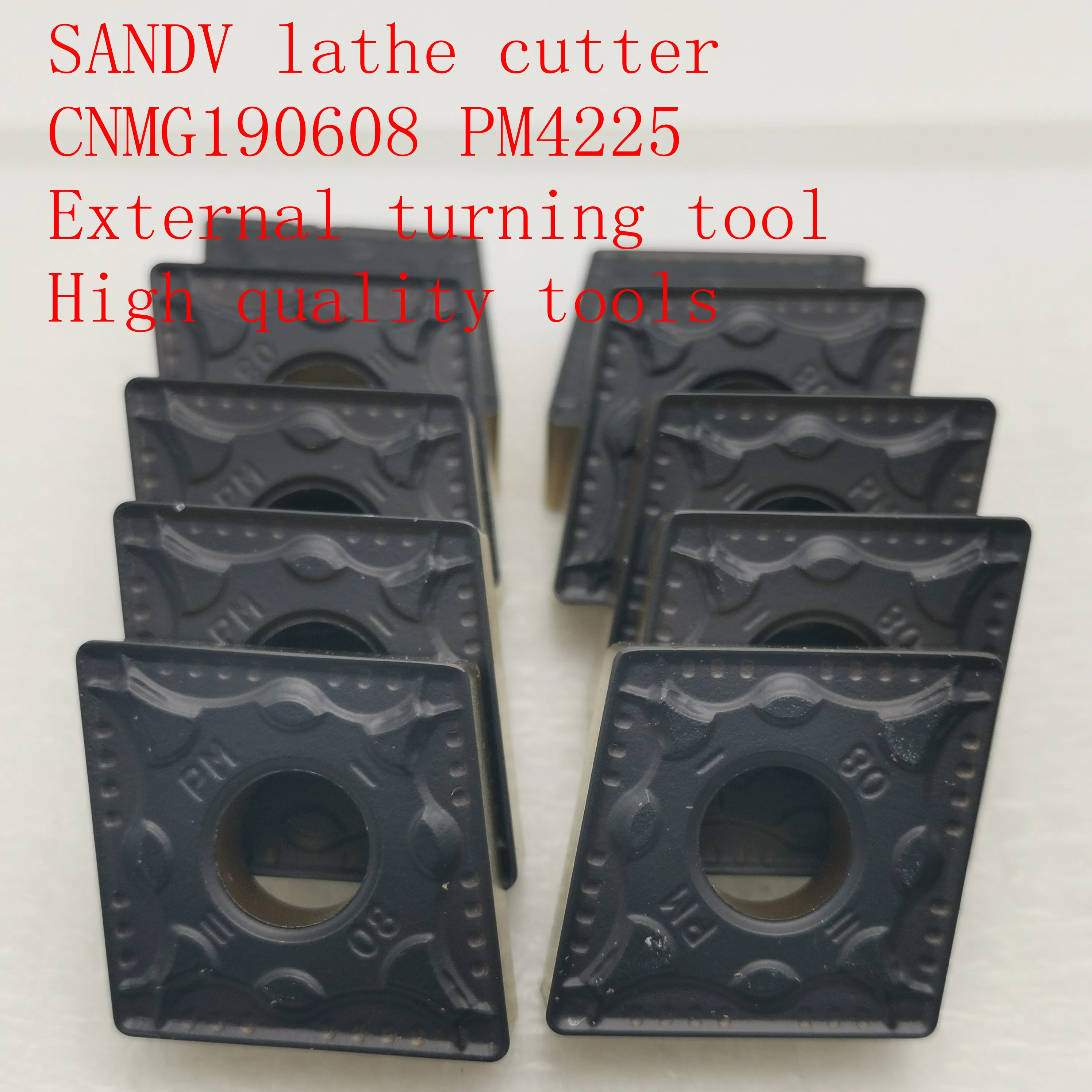 SANDV high quality lathe tool CNMG190608 PM4225 carbide tool, external turning tool CNC tool R0.8 semi-finishing tool
SANDV high quality lathe tool CNMG190608 PM4225 carbide tool, external turning tool CNC tool R0.8 semi-finishing tool