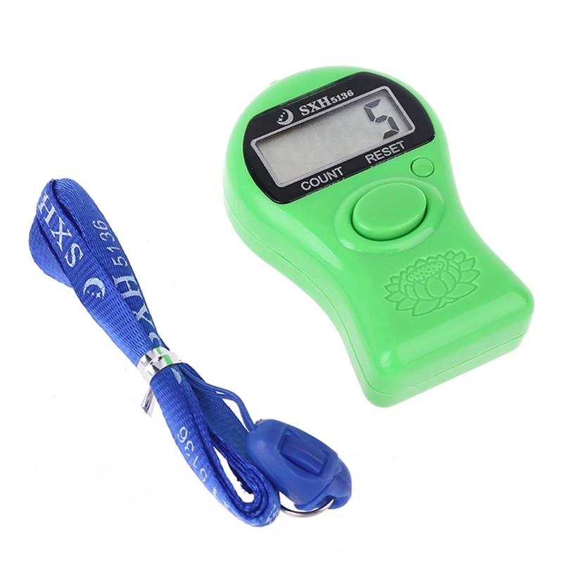 Portable Handheld Digital Electronic Counter with Lanyard Manual Reset Decompression Relaxation Finger Tool for Meditation
Portable Handheld Digital Electronic Counter with Lanyard Manual Reset Decompression Relaxation Finger Tool for Meditation