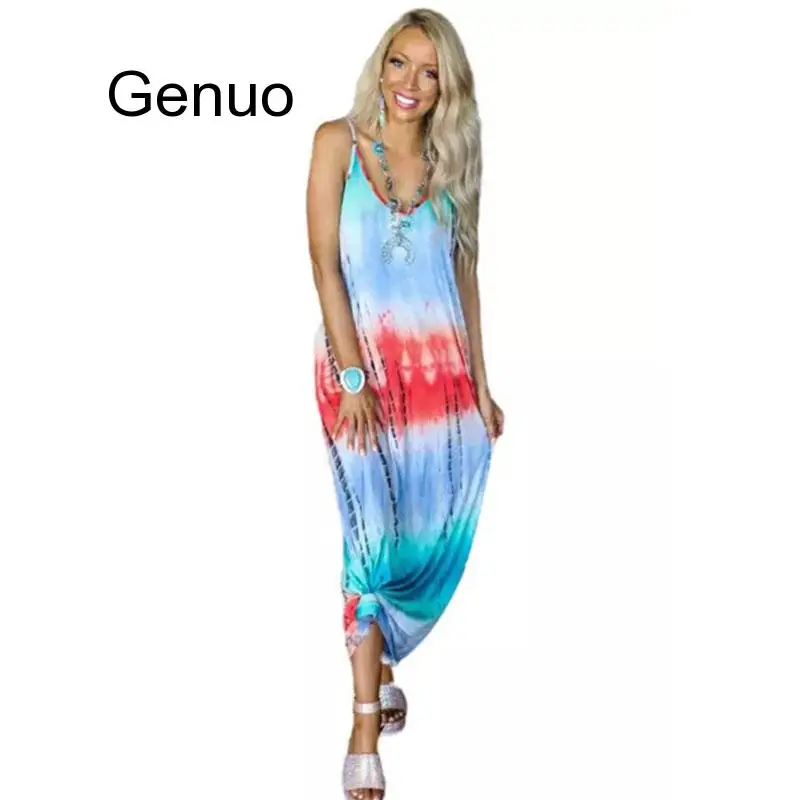 2020 Summer Elegant Sexy Striped Tie-dye Printed V-neck Maxi Dress Pocket Casual Dress Suspender Dress
2020 Summer Elegant Sexy Striped Tie-dye Printed V-neck Maxi Dress Pocket Casual Dress Suspender Dress