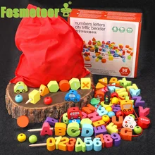 Fosmeteor New Wooden Building Blocks Beads Alphanumeric Fruit Animal Perception Enlightenment Early Educational Cognitive Toys 
Fosmeteor New Wooden Building Blocks Beads Alphanumeric Fruit Animal Perception Enlightenment Early Educational Cognitive Toys