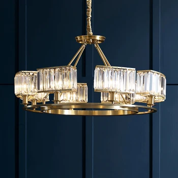 Modern Copper Luxury Cyrstal Chandelier Living Room Lighting Bedroom Hotel Hall Lustre Glod Kitchen Luminaire Nordic Light
Modern Copper Luxury Cyrstal Chandelier Living Room Lighting Bedroom Hotel Hall Lustre Glod Kitchen Luminaire Nordic Light