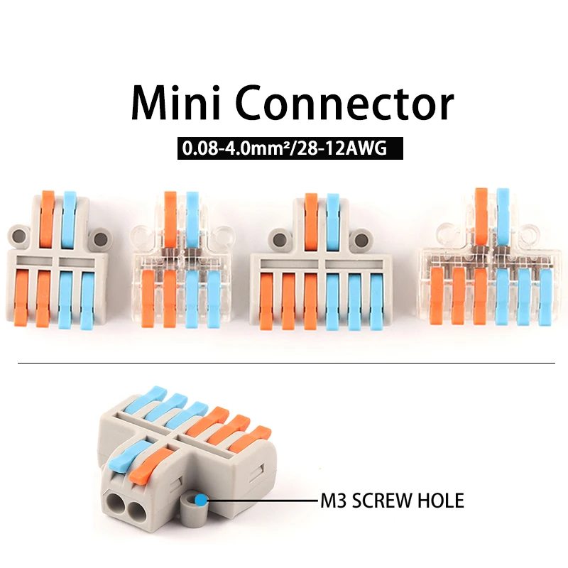 Mini Type Wire Connector SPL 42 /62 Fast Cable Connector Push-in Small Conductor Splitter Wiring Terminal Block
Mini Type Wire Connector SPL 42 /62 Fast Cable Connector Push-in Small Conductor Splitter Wiring Terminal Block