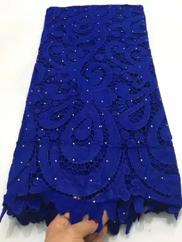 royal blue lace fabric cord lace for nigerian party guipure lace fabric with stones tissu broderie dubai fabric 5yard 
royal blue lace fabric cord lace for nigerian party guipure lace fabric with stones tissu broderie dubai fabric 5yard
