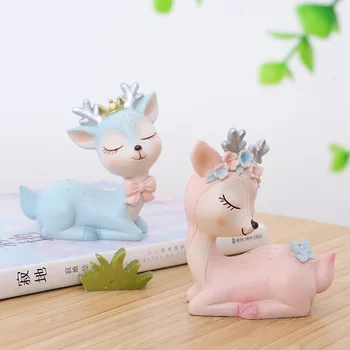 Nordic Ins Resin Cute Cartoon Deer Sculpture Ornaments Home Living Room Bedroom Desktop Furnishings Craft Children Birthday Gift
Nordic Ins Resin Cute Cartoon Deer Sculpture Ornaments Home Living Room Bedroom Desktop Furnishings Craft Children Birthday Gift