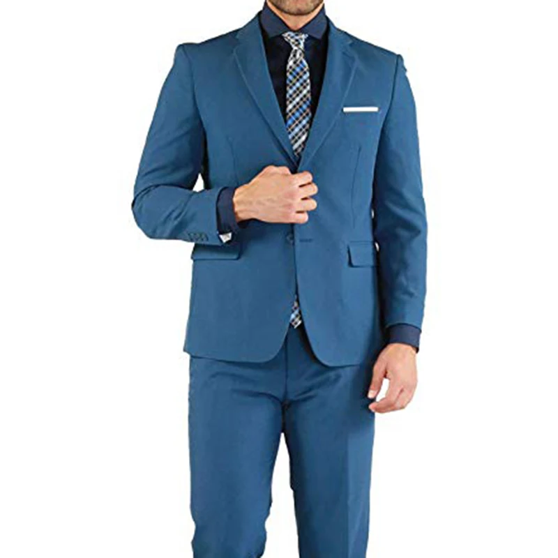 Indigo Men Suits Double Breasted 2 Pieces (Jacket+Pants) Peaked Collar Slim Fit Suits for Wedding Dinner Party Tuxedos
Indigo Men Suits Double Breasted 2 Pieces (Jacket+Pants) Peaked Collar Slim Fit Suits for Wedding Dinner Party Tuxedos