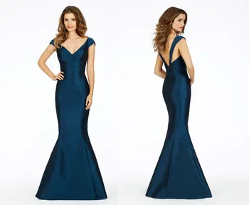 2015 new fashion Sexy v-neck mermaid elegant evening dresses Classic cap sleeves backless custom made long satin party gown
2015 new fashion Sexy v-neck mermaid elegant evening dresses Classic cap sleeves backless custom made long satin party gown