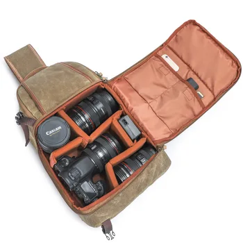 One-shoulder triangle SLR camera bag Batik waterproof canvas diagonal bag chest bag for Canon Nikon
One-shoulder triangle SLR camera bag Batik waterproof canvas diagonal bag chest bag for Canon Nikon