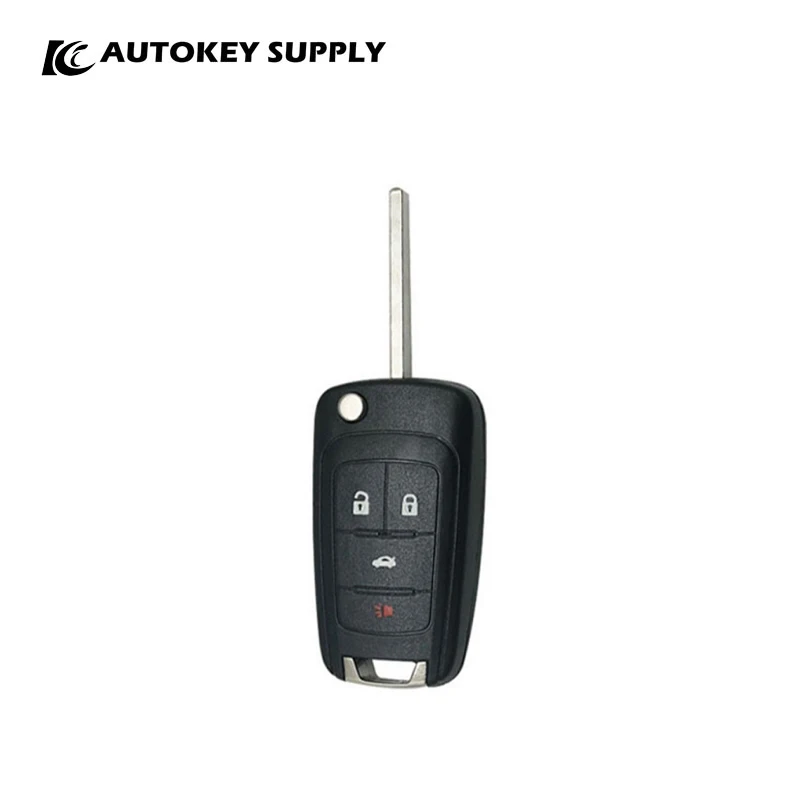 

For Buick 3+1 Buttons Flip Key Shell Without Logo Autokeysupply AKBKF114