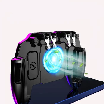 Mobile Game Joystick Controller For PUBG For IOS Android Six 6 Finger Operating Foldable Gamepad With Cooling Fan
Mobile Game Joystick Controller For PUBG For IOS Android Six 6 Finger Operating Foldable Gamepad With Cooling Fan