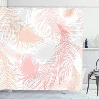 Shower Curtain Set with Hooks 60x72 Dynamic Colors Pattern Pastelcolored African Bird Feather Beauty Creative Design Romantic
Shower Curtain Set with Hooks 60x72 Dynamic Colors Pattern Pastelcolored African Bird Feather Beauty Creative Design Romantic