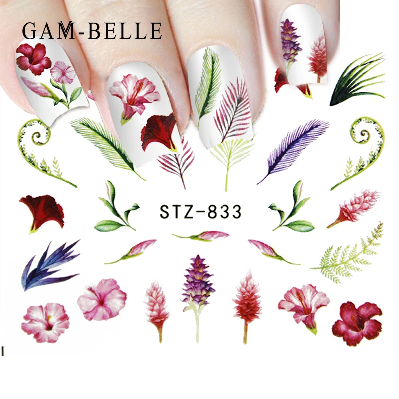 GAM-BELLE 1pcs Water Nail Decal and Sticker Flower Leaf Tree Green Simple Summer Slider for Manicure Nail Art Watermark Tips
GAM-BELLE 1pcs Water Nail Decal and Sticker Flower Leaf Tree Green Simple Summer Slider for Manicure Nail Art Watermark Tips