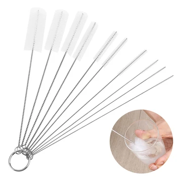 10Pcs Nylon Tube Brushes Straw Set For Drinking Straws Glasses Keyboards Jewelry Cleaning Brushes Clean Tools
10Pcs Nylon Tube Brushes Straw Set For Drinking Straws Glasses Keyboards Jewelry Cleaning Brushes Clean Tools