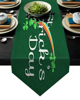 St Patrick'S Day Shamrock Rainbow Table Runner Table Flag Home Party Decorative Tablecloth Table Runners
St Patrick'S Day Shamrock Rainbow Table Runner Table Flag Home Party Decorative Tablecloth Table Runners