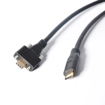 USB-C Type-C Gen 2 10Gbps Industrial Camera Cable, USB 3.1 Type C Male to Male Machine Vision camera Cable With Screw fixed Lock
USB-C Type-C Gen 2 10Gbps Industrial Camera Cable, USB 3.1 Type C Male to Male Machine Vision camera Cable With Screw fixed Lock