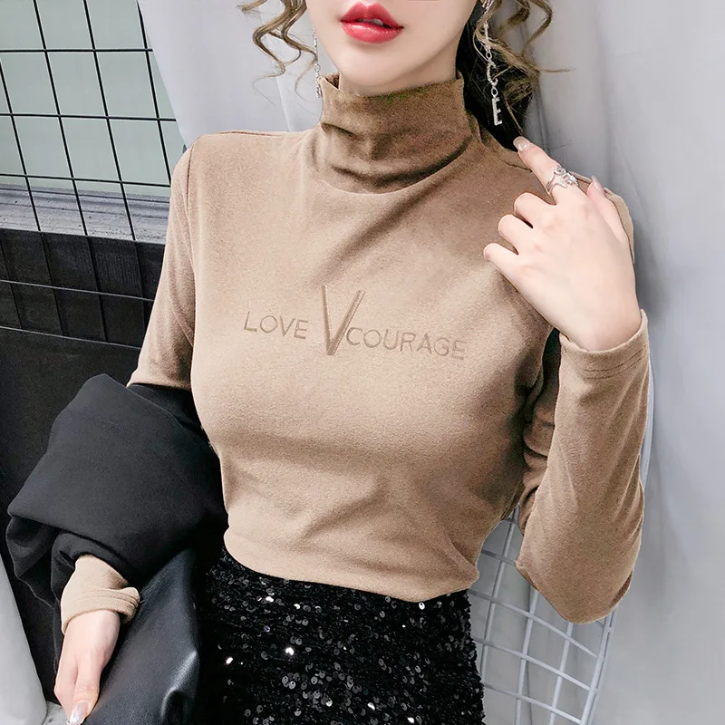 Women Solid Half Turtleneck Pullovers Sweaters Causal Autumn Winter Primer Shirt Long Sleeve Slim-fit Tight Jumper Tops
Women Solid Half Turtleneck Pullovers Sweaters Causal Autumn Winter Primer Shirt Long Sleeve Slim-fit Tight Jumper Tops