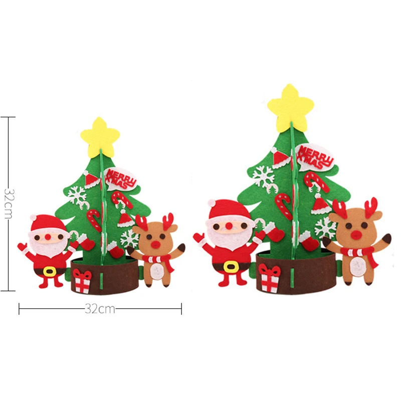 diy felt christmas tree snowman with ornaments fake christmas