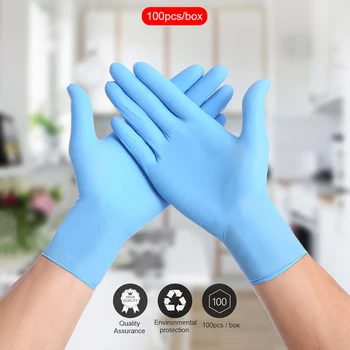 100 Pcs Disposable Gloves Wear-resistant Acid-alkali-proof Elastic Rubber Gloves Waterproof Labour Protection Gloves
100 Pcs Disposable Gloves Wear-resistant Acid-alkali-proof Elastic Rubber Gloves Waterproof Labour Protection Gloves