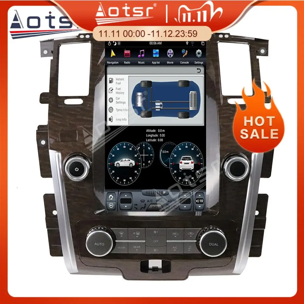 Android 9.0 4GB 64GB Tesla Style PX6 Car Radio GPS Navigation For NISSAN PATROL 2010+ Auto Stereo Head Unit Multimedia Player HD
Android 9.0 4GB 64GB Tesla Style PX6 Car Radio GPS Navigation For NISSAN PATROL 2010+ Auto Stereo Head Unit Multimedia Player HD