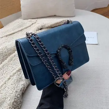 2020 Women Messenger Bag Snake Button Vintage Crossbody Bag Chain Leather Clutch Purse Bag Shoulder Hand Bag Sling-Bags Leather
2020 Women Messenger Bag Snake Button Vintage Crossbody Bag Chain Leather Clutch Purse Bag Shoulder Hand Bag Sling-Bags Leather