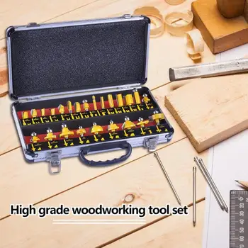 24pcs Milling Cutter Labor-saving Wood Cabinet Armrest Line Modeling Drum Line Arc Trimming Knife Woodworking Tenon Tool
24pcs Milling Cutter Labor-saving Wood Cabinet Armrest Line Modeling Drum Line Arc Trimming Knife Woodworking Tenon Tool