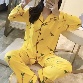 Pajamas For Women Satin Women Pajamas Sets Long Sleeves Lapel Pocket Top Pants Women Pajamas Sleepwear
Pajamas For Women Satin Women Pajamas Sets Long Sleeves Lapel Pocket Top Pants Women Pajamas Sleepwear