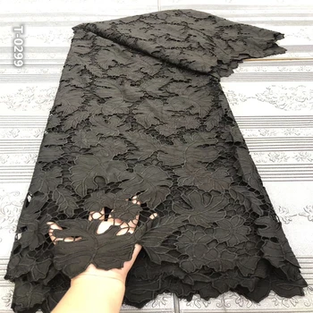 Latest French Lace With Sequins Black Cord Lace Fabric 2020 High Quality Nigerian Guipure African Embroidered Lace
Latest French Lace With Sequins Black Cord Lace Fabric 2020 High Quality Nigerian Guipure African Embroidered Lace