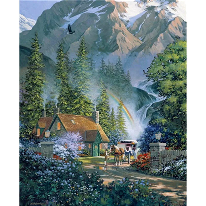 BAISITE DIY Painting By Numbers Hand Painted Canvas Village Modern Wall Picture Art For Living Room Home Decoration OTG6442
BAISITE DIY Painting By Numbers Hand Painted Canvas Village Modern Wall Picture Art For Living Room Home Decoration OTG6442