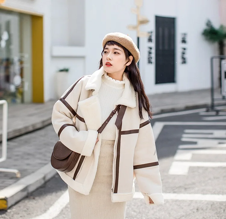 Obrix Sweet Warm Spring Female Coat V-Neck Turtleneck Full Sleeve Pockets Jacket For Women
Obrix Sweet Warm Spring Female Coat V-Neck Turtleneck Full Sleeve Pockets Jacket For Women