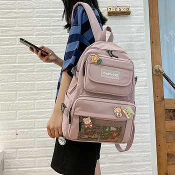 Female Backpack Schoolbag Famous Brand Black Preppy Style Fashionable School Bags for Teenage Girls Mochila Bookbags
Female Backpack Schoolbag Famous Brand Black Preppy Style Fashionable School Bags for Teenage Girls Mochila Bookbags