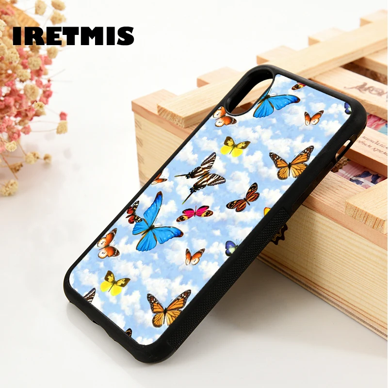 Iretmis 5 5S SE 6 6S Мягкий ТПУ силиконовый резиновый чехол для телефона iPhone 7 8 plus X Xs 11 Pro Max