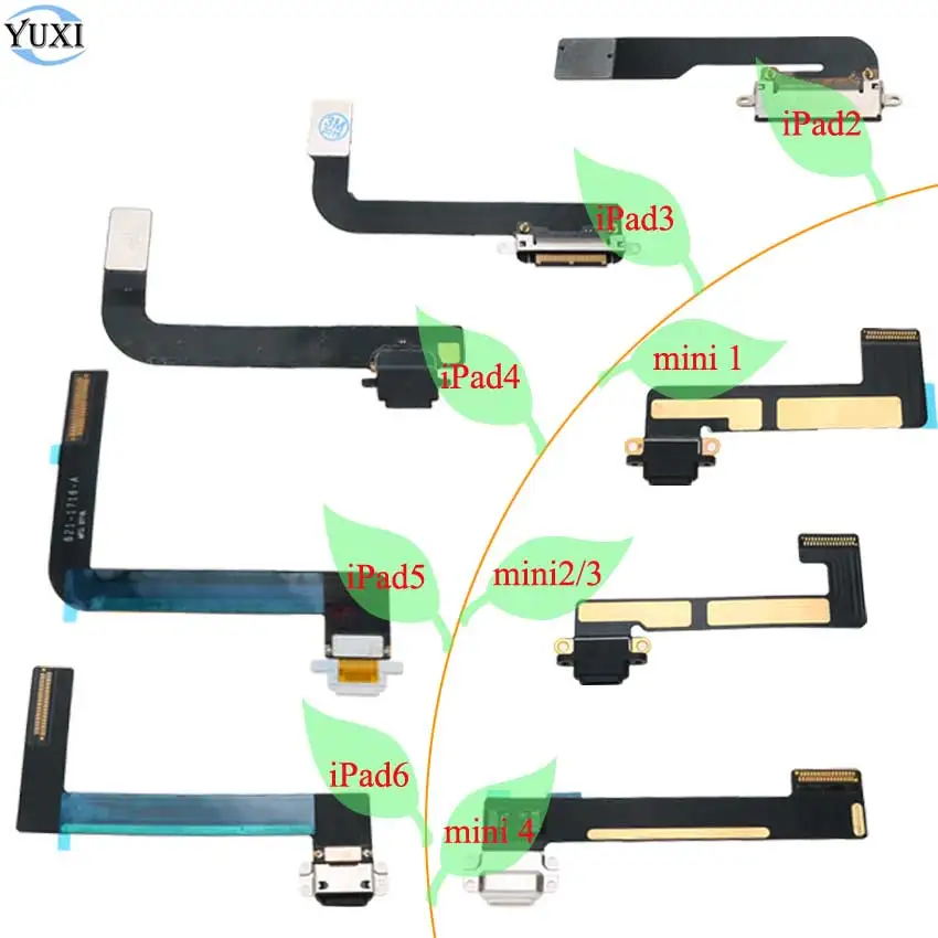 YuXi Replacement Part For iPad 2 3 4 5 Air 2 6 for Mini 1 2 3 4 USB Charging Port Charger Dock Connector Data Flex Cable Ribbon
YuXi Replacement Part For iPad 2 3 4 5 Air 2 6 for Mini 1 2 3 4 USB Charging Port Charger Dock Connector Data Flex Cable Ribbon